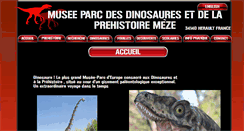 Desktop Screenshot of musee-parc-dinosaures.com